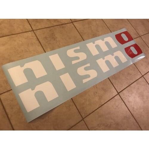 For (2) Nismo 40" Windshield Decals Sticker