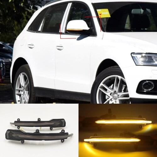 For Audi Q5 SQ5 8R 2010 2011 2012 2013 2014 2015 2016 2017 Q7 SQ7 4L Facelift 10-15 LED Dynamic Turn Signal Side Mirror Light