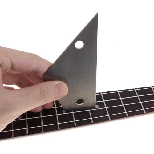 Guitar Measuring Ruler 4 IN 1 Stainless Steel Luthiers Fret Finder Rocker Guitar Frets Leveling Tool