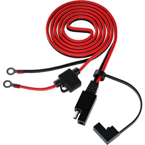 12V Ring Terminal SAE To O Type Terminal Power Extension Cord 1.4M Battery Charger/Maintainer Tender Motorcycle Tractor Wire