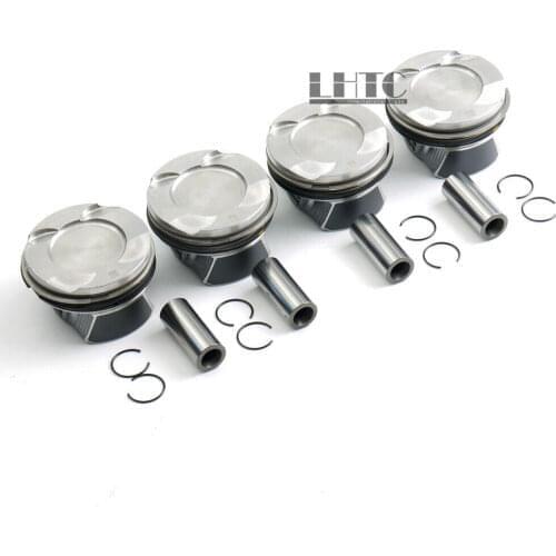 4x Ø76,51mm Pistons Rings Set Mahle OE For VW Golf Passat CC Tiguan 1.4 TSI CAVD 03C107065BL