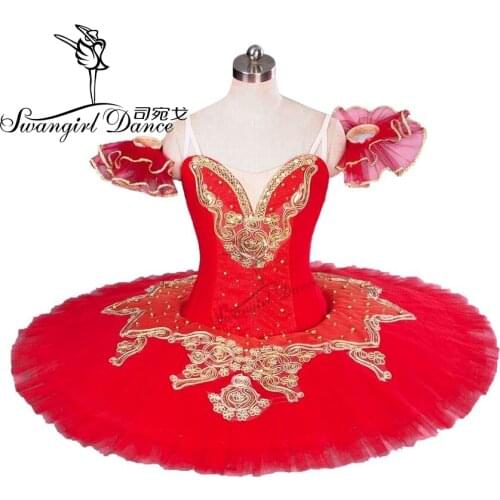 Red performance dance costumes,Girls red professional ballet tutu,adult ballerina costumes BT8965