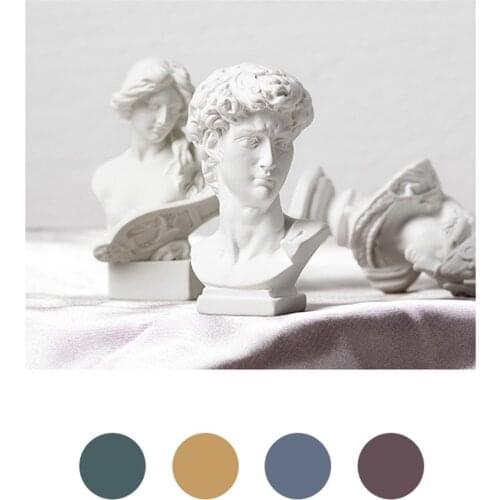 Creative Nordic Sculpture Plaster Greek Mythology Imitation Resin Human Head Photo Decorative Backdrops for Photography Props