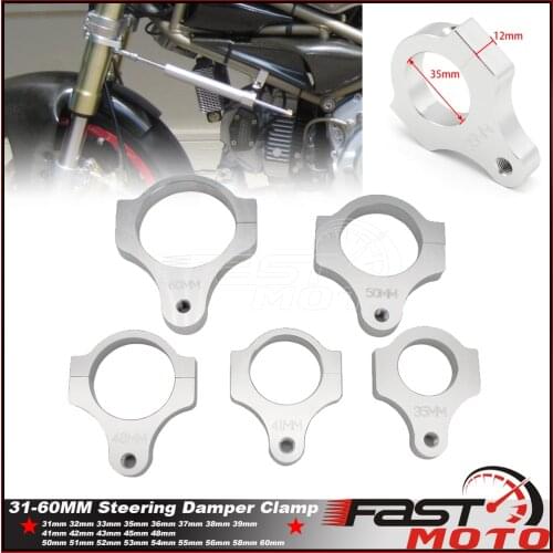 Steering Damper Fork Bracket Modified Frame Fixer Mount Clamp Holder Adapter for Honda Kawasaki BMW 30mm-60mm 35mm 50mm 39 38mm