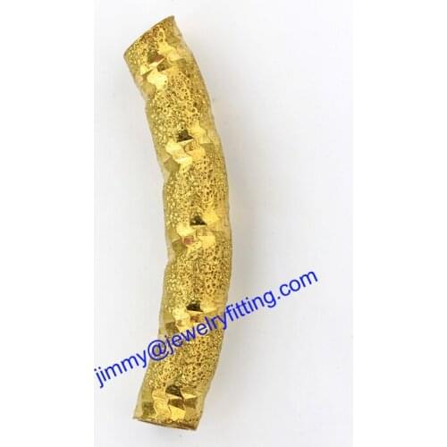 Jewelry findings metal beads spacer beads Carved tube Beads for jewelry making diy 5*30*0.5mm