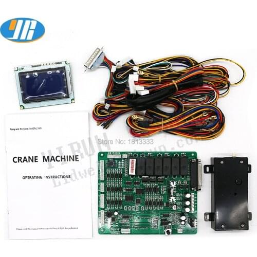 Mini Claw Crane Machine Motherboard Claw Game Board Boutique toy claw machine PCB with Cable Display panel sensor