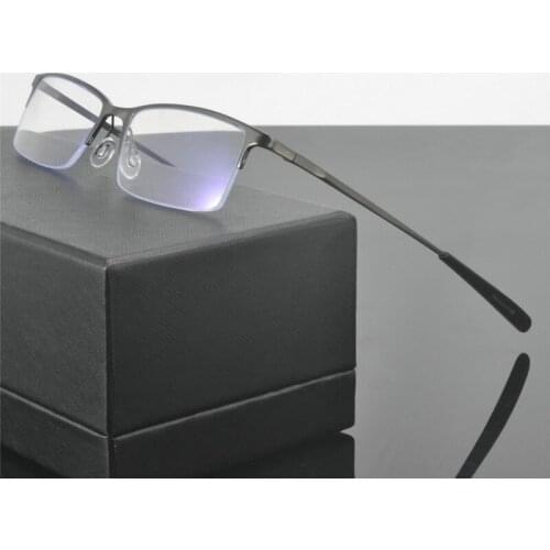 MINCL/ Titanium Alloy Glasses Frame Men Myopia Eye Glass Prescription Eyeglasses 2018 fashion Men Optical Frames Eyewear NX