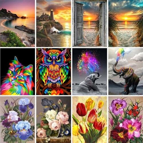 5D DIY Diamond Painting Full Diamond Embroidery Cross Stitch Kit Rhinestone Picture Inlaid Mosaic Home Decoration Beaded Gift