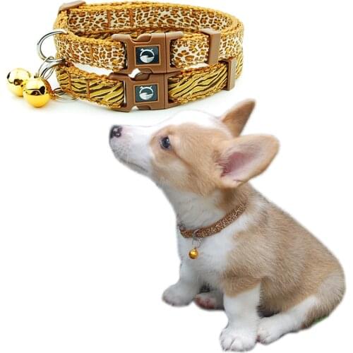 Dog Collar Pet Nylon Cat Collar with Bell Perro Puppy Dog Embroidered Collar Poodle Pitbull Beagle for Small and Medium Dog