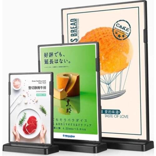 A5 L And T Shape Countertop Presentation Stands Upright Plastic Desk Acrylic Sign Holder Stand Poster Menu Paper Display Frame