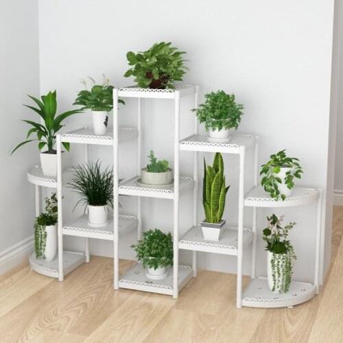Flower shelf multi-storey indoor special balcony terrace flower stand multi-pot rack plastic window frame rack
