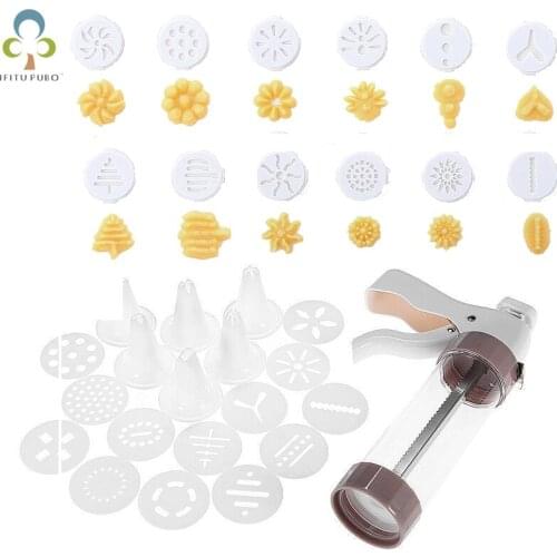 Butter Biscuit Cake Decorating Mouth Semi-automatic Cookie Gun Baking Tools Molds Home Kitchen DIY Handmade Baking Tool DDJ