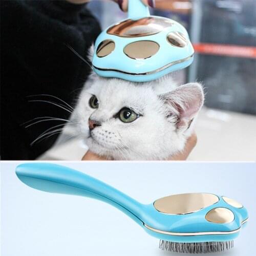 1pcs Cats Comb Brush Grooming Tool Stainless Steel Shedding Cats Products For Pet Hair Remover Accessories new