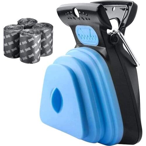 Poop Clip Dog Poop Picker Foldable Pet Poop Clip For Outdoor Use Pet Poop Storage Box Dog Sanitary Accessories With Garbage Bag