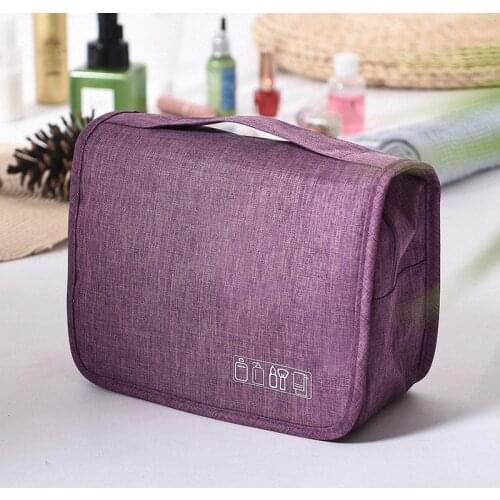 Large-capacity Makeup Bag Travel Waterproof Hook Wash Bag Bathroom Wall-mounted Womens Cosmetic Storage Bag