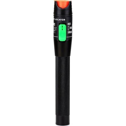 Optical Fiber Test Pen Metal Fault Locator Red Light Fiber Optic Cable Tester Meter for Metal Telecommunications