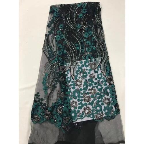 High quality embroidered lace fabric classic and unique H-12.182 french lace fabric African sewing tulle lace