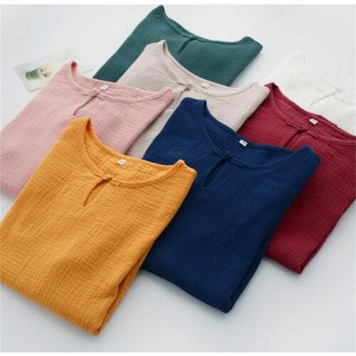 Women Blouses 2019 Fashion half Sleeve cotton linen vintage Shirt plus size Blouse Shirt Casual Tops M-6XL 7XL Blusas Femininas