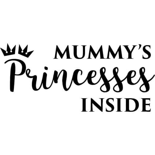 27x12cm Mummys Sweety Baby Inside Word Vinyl Car Stickers Window Windshield Decor Waterproof Car Styling Decals White T050