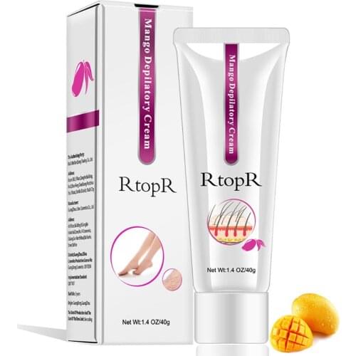 40g Premium Depilatory Cream Painless Hair Removal Cream Unisex Mild Non-Irritating Mango Flawless Fast For Body Hair Care