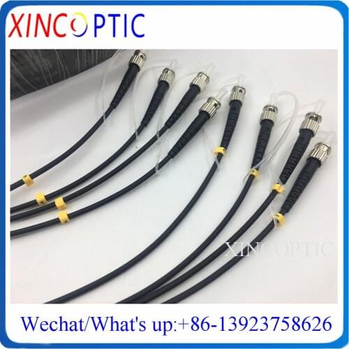 50Mts,4Strands OM3-150,LSZH/TPU Jacket,LC/ST/SC/FCUPC 4.0mm Armored 4C/4F MultiMode Fiber Optical Patch Cord Cable Connector