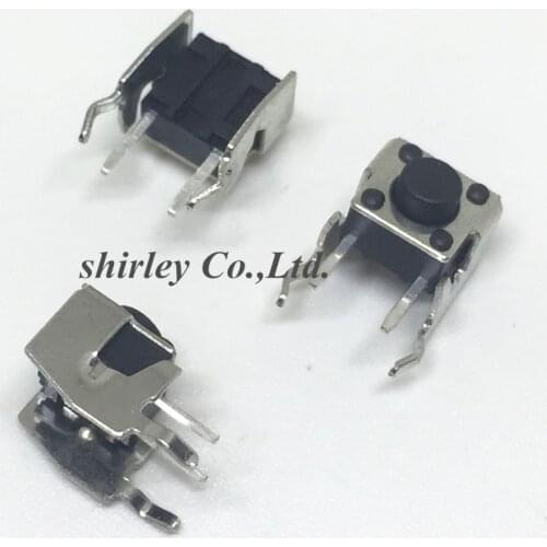 6*6*5 horizontal bracket push button switch 6X6X5MM button touch switch 10PCS