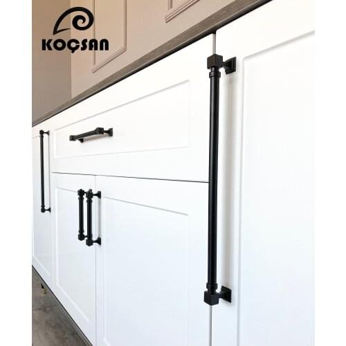 Zumra Black Luxury Metal Handle Kitchen, Drawer, Door, Furniture, Rustic and Modern Cabinet Handles