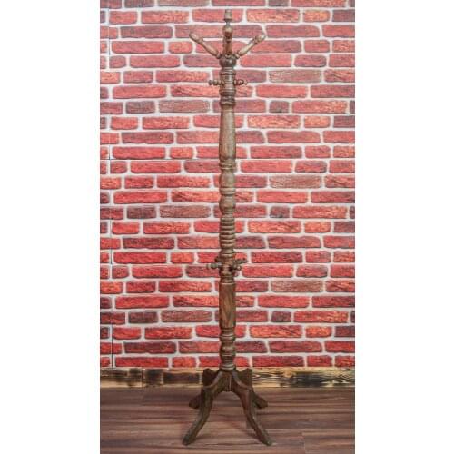 Woodturning Standing Coat Rack , Coat Hanger , Clothing Rack , Hanger , Rack , Woodturning Fir Tree