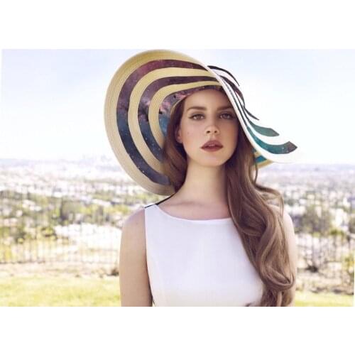 Home Decor Lana Del Rey Music Star 5-Silk Art Poster Wall Sticker Decoration Gift