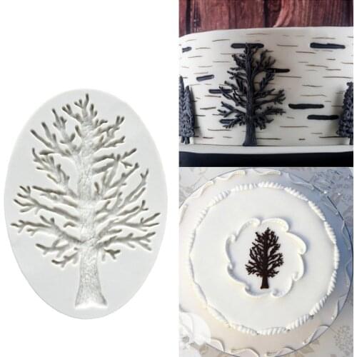 Tree 100% Platinum Silicone Sugarcraft Mould, Fondant Cake Decorating Tools Bakeware