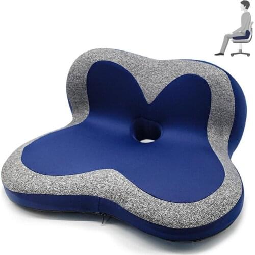 Memory Cotton Petals Waist Cushion Office Car Waist Protection Cushion Hip Car Seat Wheelchair Hips Massage Vertebrae Seat Pad