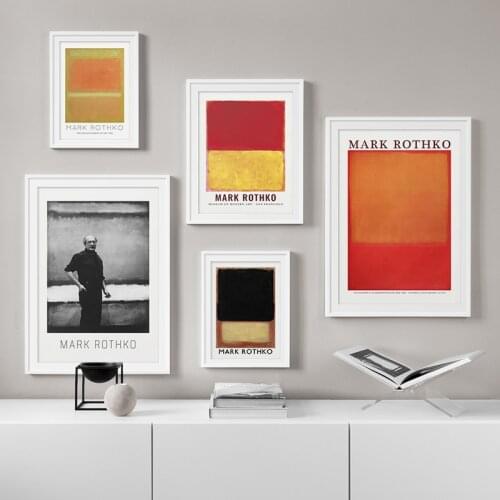 Canvas Painting Mark Rothko Famous Poster and Prints Abstract Oil Painting Unframed Spray Wall Art Picture for Living Room Decor