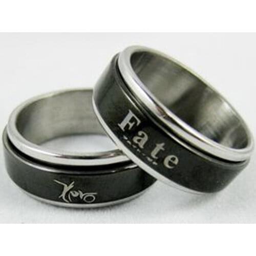 Anime Fate Zero Cosplay Cartoon Titanium Steel Ring