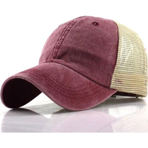 Summer Baseball Cap Solid Mesh Cap Hats For Men Women Gorras Hombre Casual Hip Hop Caps Dad Bone Casquette