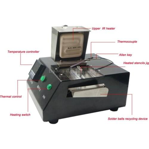 M700 reballing solder soldering station with direct heat universal stencils