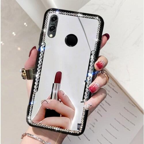 Soft Mirror Phone Case for Huawei Honor 8X 8C 8A Honor 10 Lite 10I Huawei Nova 3I P Smart Z Plus 2019 P20 Lite Pro Bling Cover