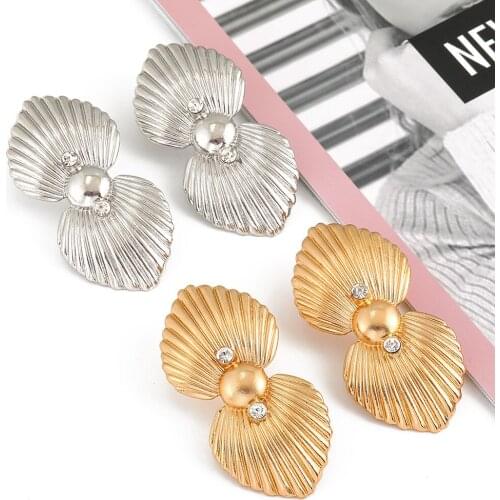 New Arrival Long Gold Metal Crystal Drop Earrings High-Quality Fashion Trend Ear Ring Jewelry Accessories For Women Wholesale