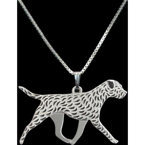 New Unique Romantic Gold Silver Color Border Terrier Pendant Necklace Hunger Games Necklace Women Best Friend Choker