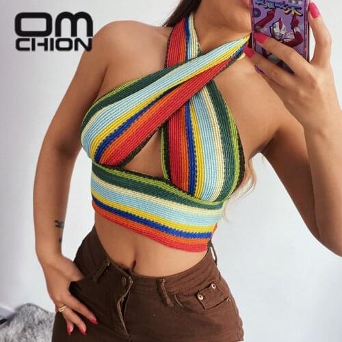 OMCHION Women's Crop Tops