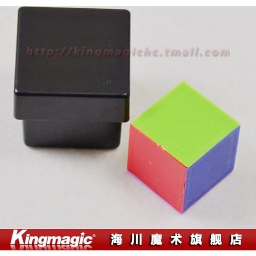 Wholesale 5pcs/lot Color Vision Feel A Color Mentalism Magic Box Color Cube Magic Tricks Magic Props Free Shipping