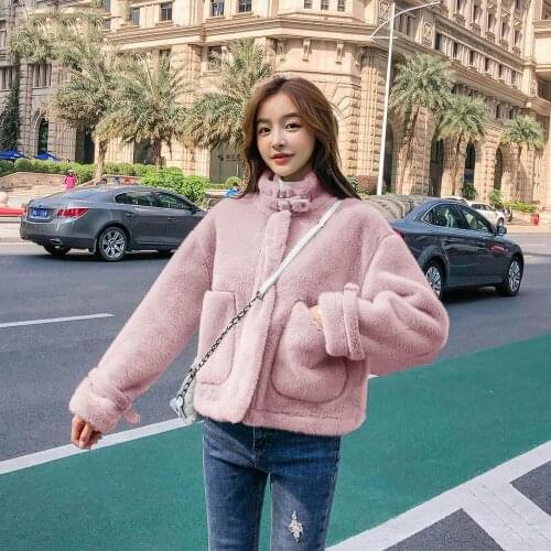 2021 Autumn Winter New Fur Coat Womens Winter Sheepskin Coat Women Velvet Mink Coat Ladies Short Faux Fur Coat Woman Mink Jacket