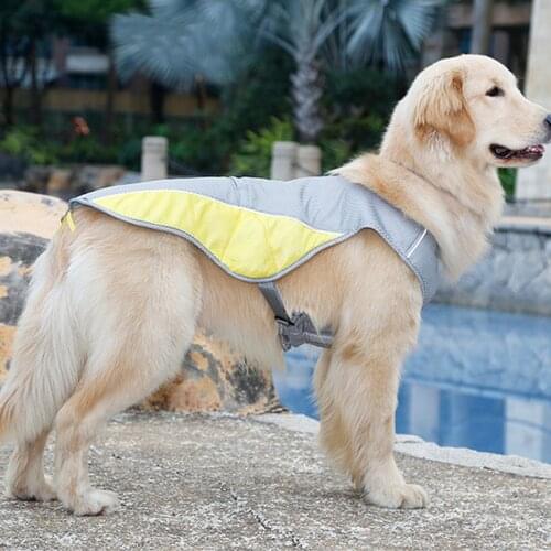 Portable Pet Cooling Vest Jacket Dog Ice Cooling Harness Jacket Outdoor Run Walking Supplies