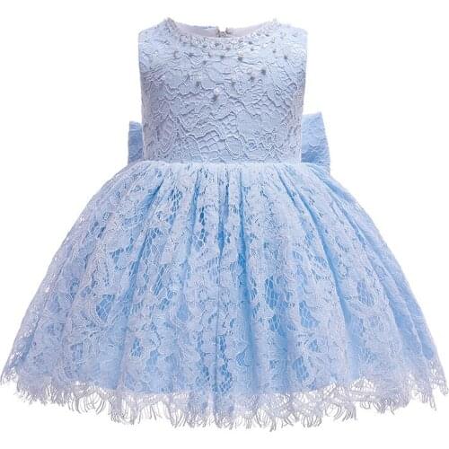 Newborn Baby Girls Dress Infant White clothes Litttle Baby Girl blue Dress Party infant Christening Gown Size 3 6 12 24 Months