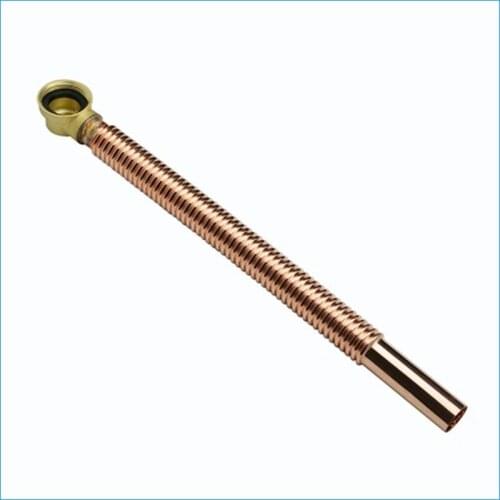 Under the water,Copper elbow Bathtub Drain Parts,Stainless steel bellows,drain pipes,Free Shipping J14117