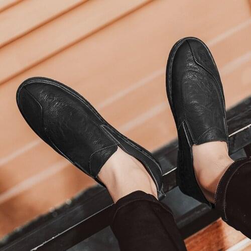 Casual Moccasins sneakers large shoes para summer autumn male uomo size cuero men informales zapatillas genuine suede Male shoe