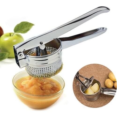3 In 1 Stainless Steel Potato Masher Press Manual Fruit and Vegetable Juicer Potato Masher Potato Press Crusher Kitchen Tools