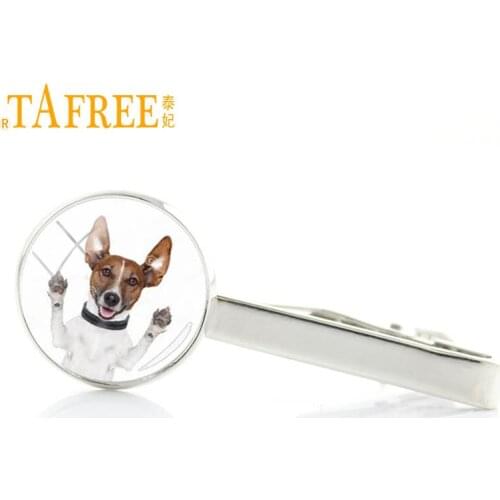 TAFREE 2017 new fashion love dog gifts men tie clips pins exquisite popular dog lover dress accessories tie bar jewelry E778
