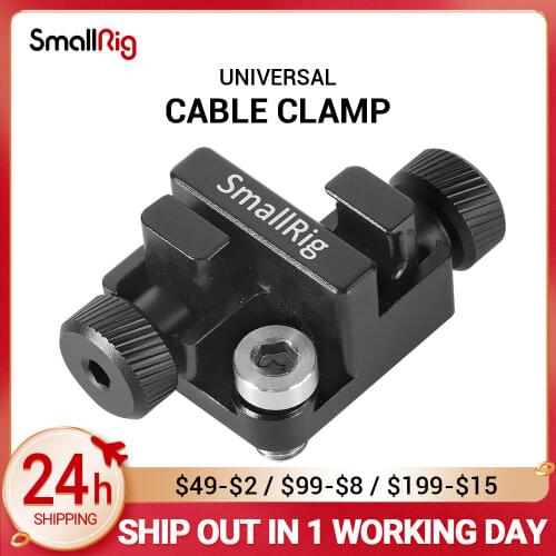 SmallRig Universal Cable Clamp for DLSR Camera Fits Cables Diameter from 2-7mm such as microphone cable, power cable BSC2333