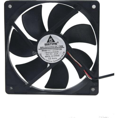 2PCS LOT Gdstime DC 5V USB 120mm 120*120x25mm 12025S Cooler Motor Brushless Cooling Fan