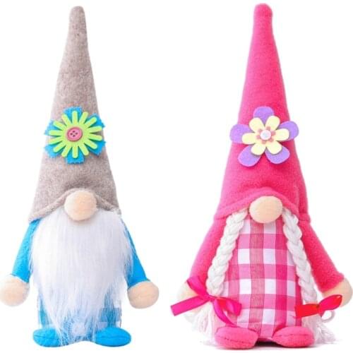 Spring Gnome Mothers Day Swedish Tomte Gnome Springtime Flower Scandinavian Figurine Nordic Plush Farmhouse Home Decor